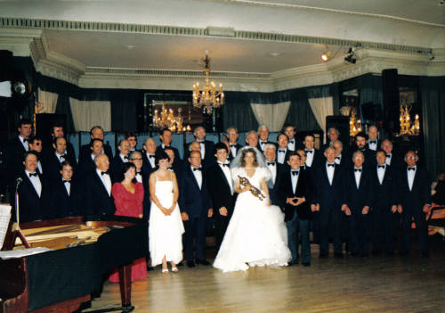 Photo at
                  wedding reception in the Dorchester Hotel